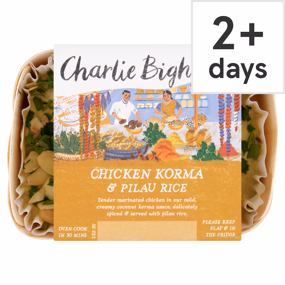 Charlie Bigham's Chicken Korma & Pilau Rice 405g