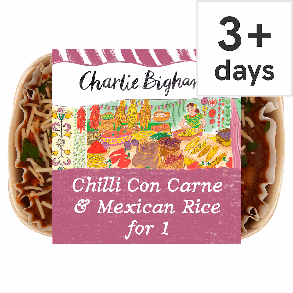 Charlie Bigham's Chilli Con Carne & Mexican Rice 420g