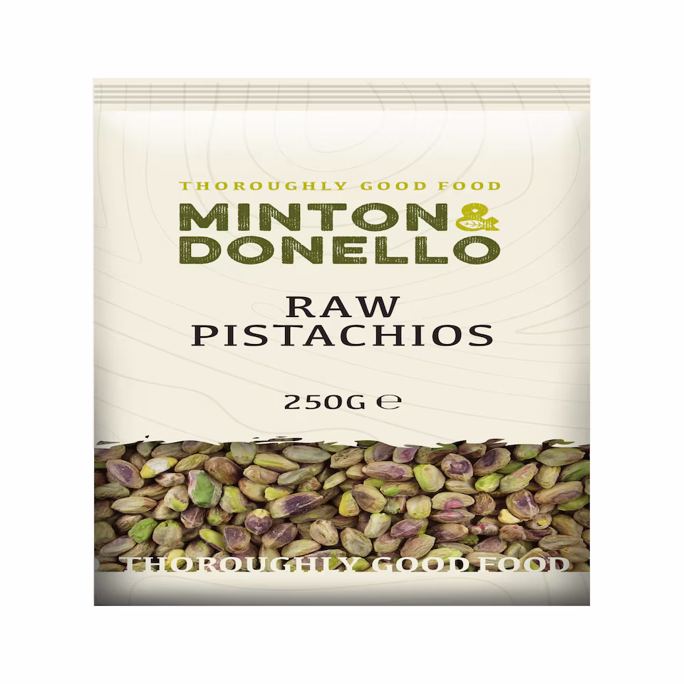 Minton & Donello Raw Pistachios 6 x 250g