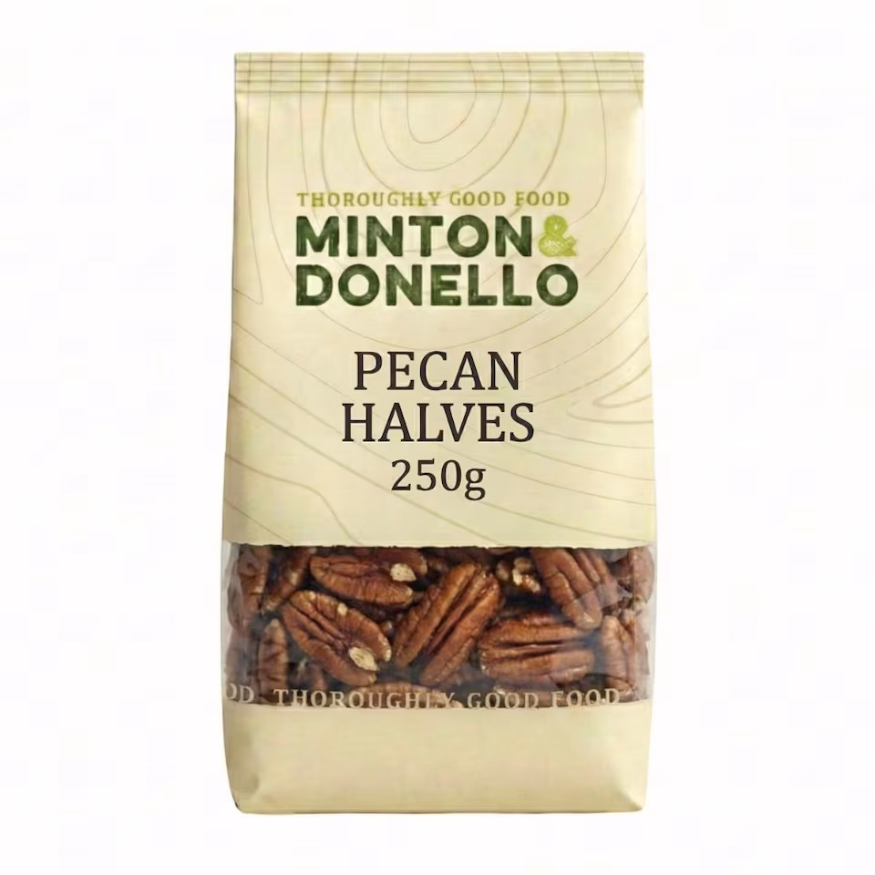 Minton & Donello Pecan Halves 6 x 250g