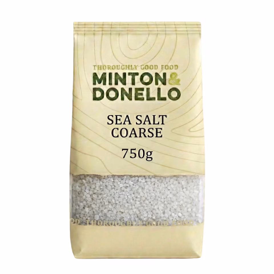 Minton & Donello Coarse Sea Salt 6 x 750g