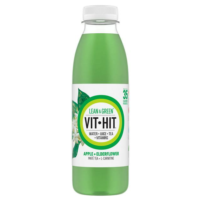 Vit Hit Lean & Green Apple + Elderflower + Mate Tea + L-Carnitine 500ml