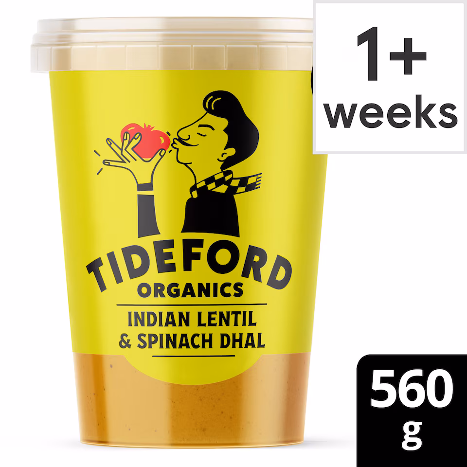 Tideford Organics Indian Lentil & Spinach Dhal 560g