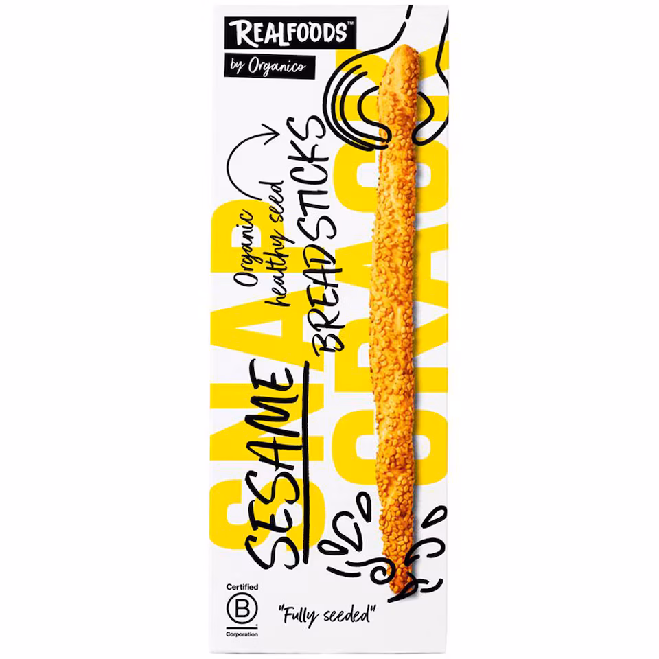 Organic Sesame Breadsticks 120g (Organico)
