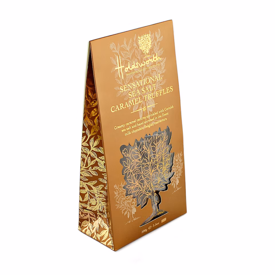 Holdsworth Chocolates Sea Salt Caramel Truffles Milk Chocolate 100g