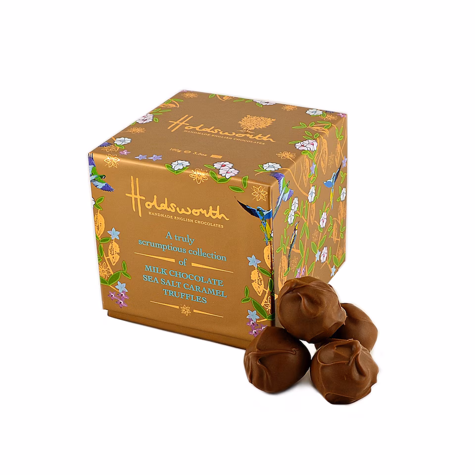 Holdsworth Chocolates Truly Scrumptious Sea Salt Caramel Truffles 100g