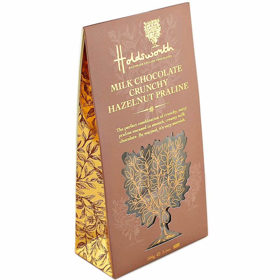 Holdsworth Chocolates Crunchy Hazelnut Pralines | Milk | 100g