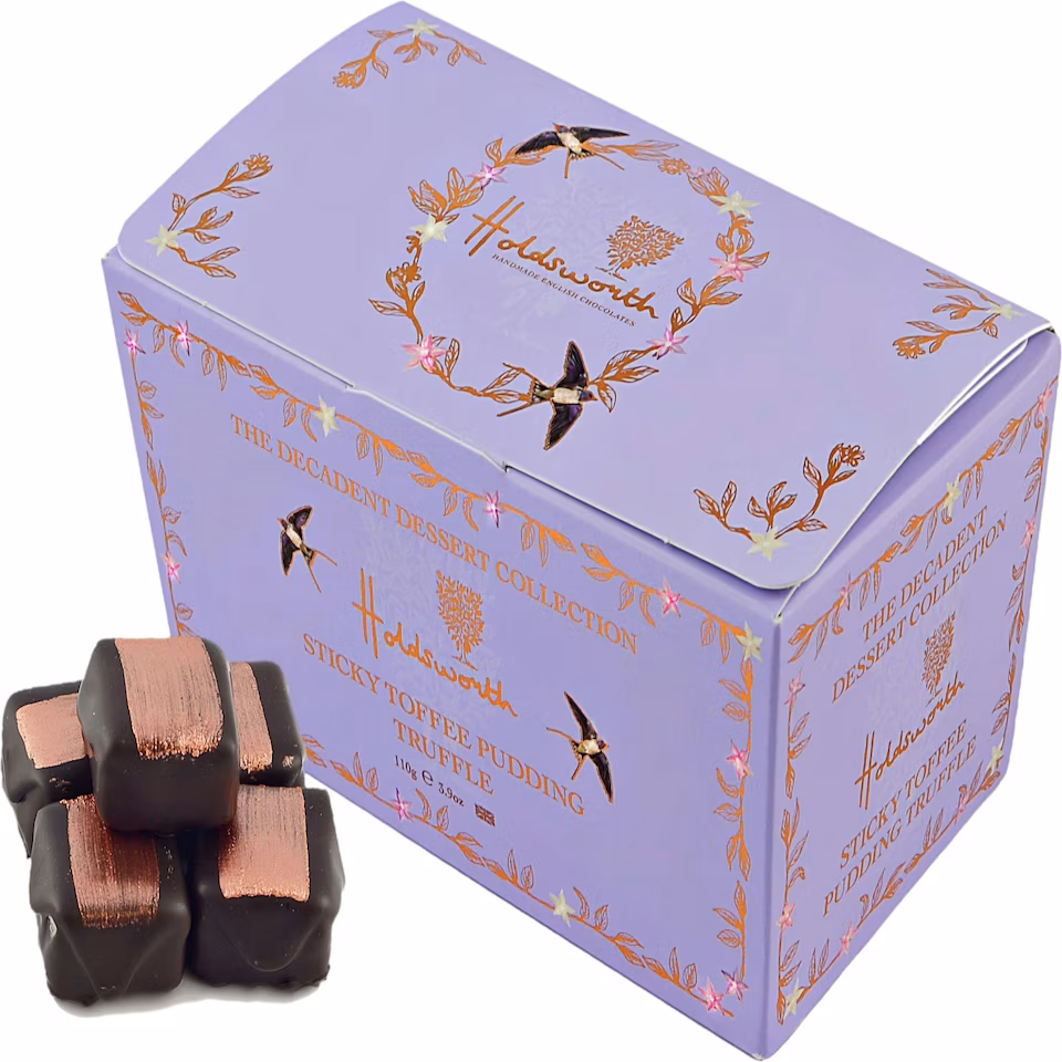 Holdsworth Chocolates Sticky Toffee Pudding Truffles Ballotin Box | 110g