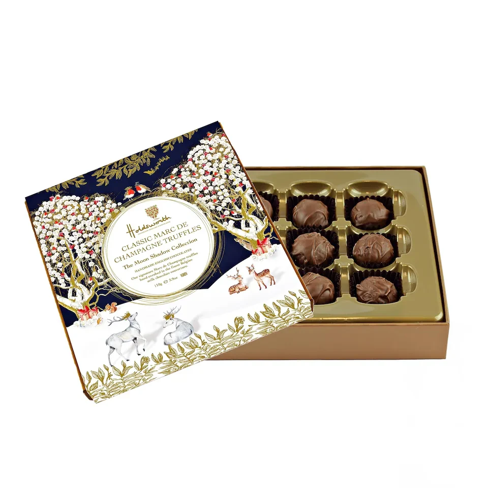 Holdsworth Chocolates Marc De Champagne Christmas Gift Box 110g