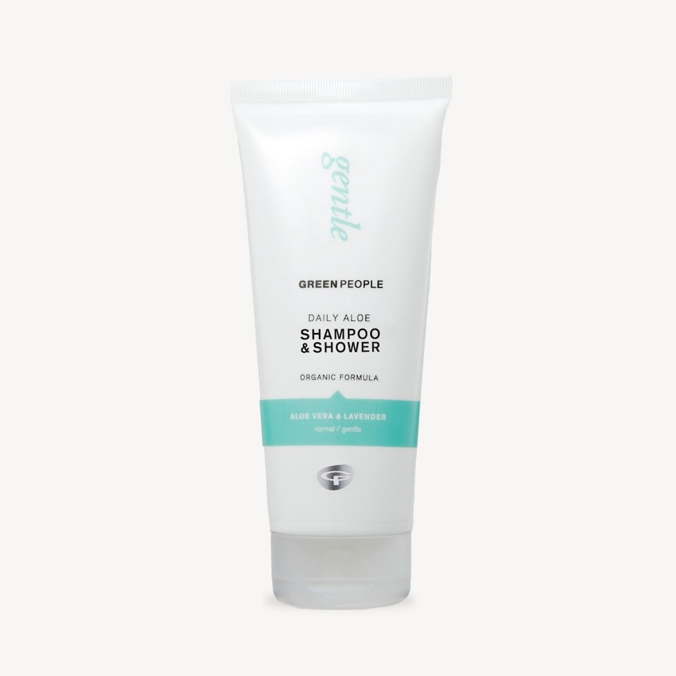 Green People 2-in-1 Daily Aloe Shampoo & Shower Wash - Natural & Organic Aloe Vera - Silicone & SLS Free - Vegan, 200ml