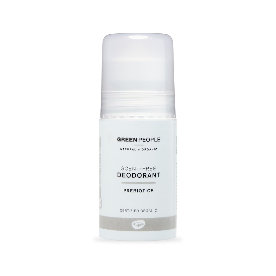 Green People Scent Free Deodorant - With Prebiotics, Suitable for Sensitive Skin - Organic, Cruelty Free & Vegan, 75ml