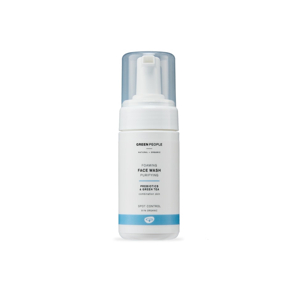 Green People Foaming Face Wash - Anti-Blemish - For Combination & Oily Skin - SLS & Alcohol Free - Cruelty Free & Vegan, 100ml