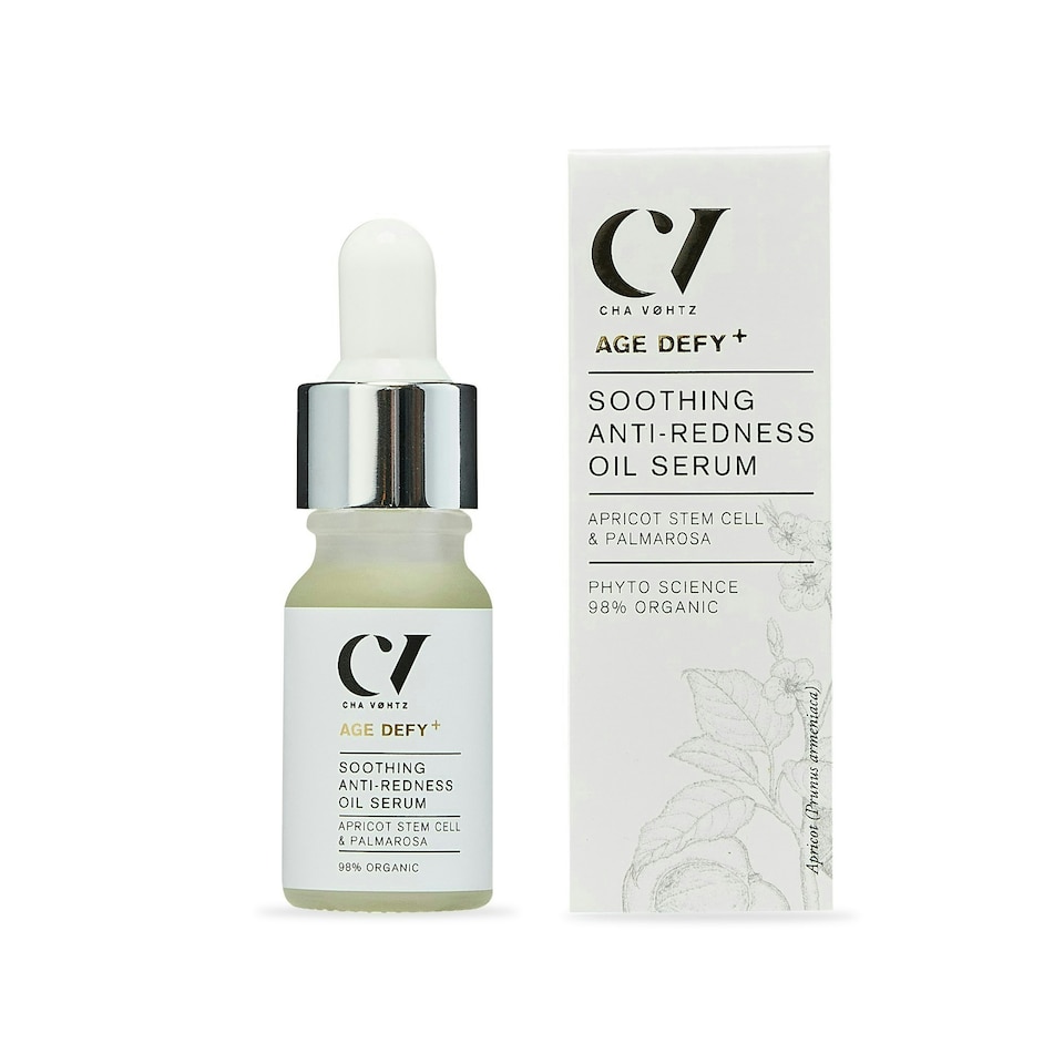 Green People Age Defy+ Soothing Anti-Redness Oil Serum - Serum for Mature Skin - Paraben & Alcohol Free - Vegan, 10ml