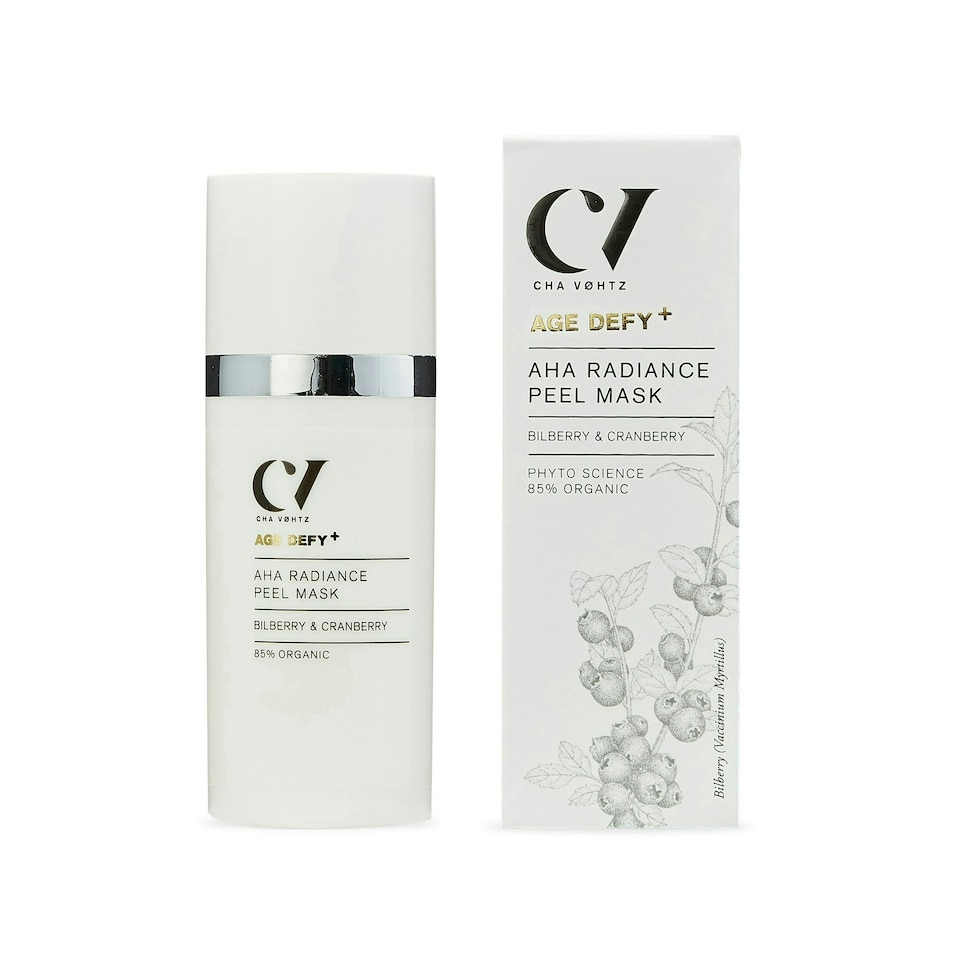 Green People Age Defy+ AHA Radiance Peel Mask - Promotes Cell Renewal - Vegan, Organic & Cruelty Free, 30ml