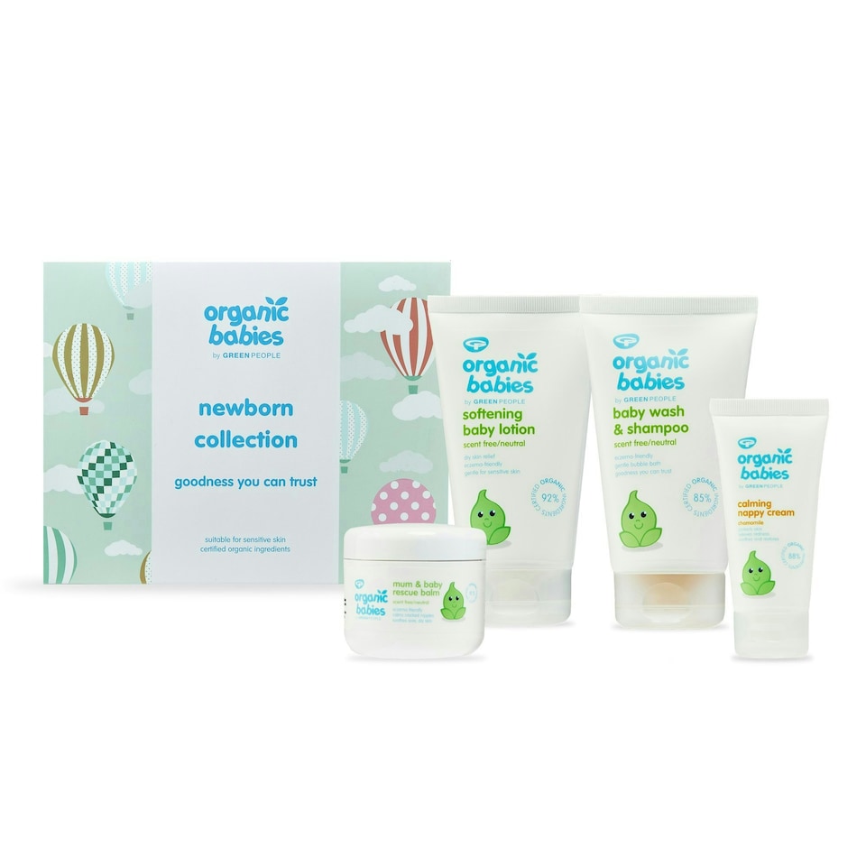 Green People Baby Newborn Set - Natural & Organic Mother and Baby Gifts - Baby-Shower, Gender Reveal - Organic & Cruelty Free