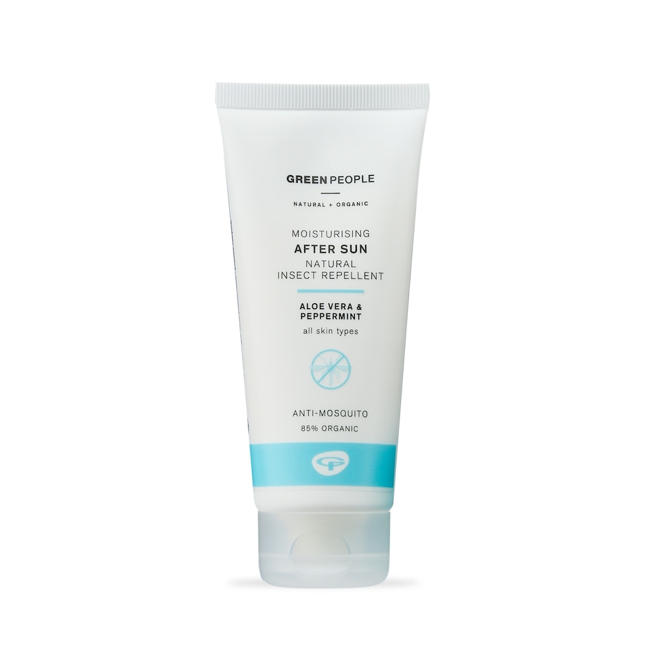 Green People Moisturising After Sun with Insect Repellent - With Citrepel75, Aloe Vera & Mint - Organic, Vegan & Cruelty Free, 100ml