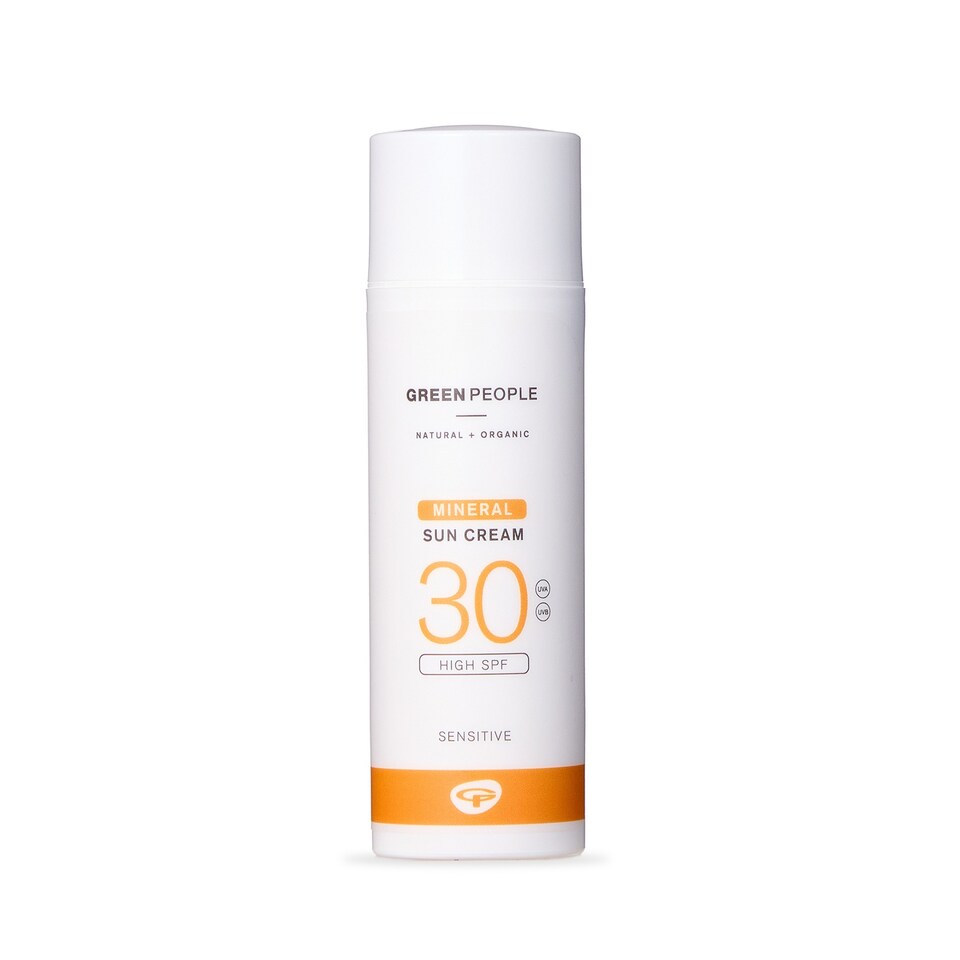 Green People Mineral Sun Cream SPF30 with Zinc Oxide - Non Comedogenic, For Face & Body - Organic, Reef Safe & Cruelty Free, 50ml