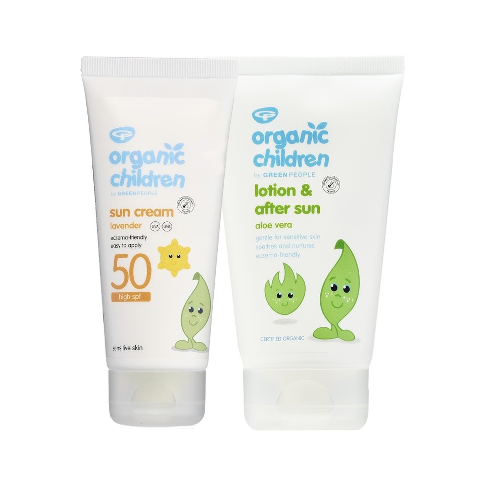 Green People Children's SPF50 Sun Bundle Lav Sun & After Sun