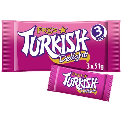 Fry's Turkish Delight Chocolate Bar 3 pack