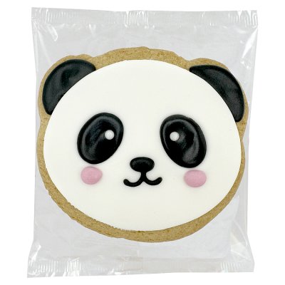 Iced Penelope Panda Shortbread Cookie