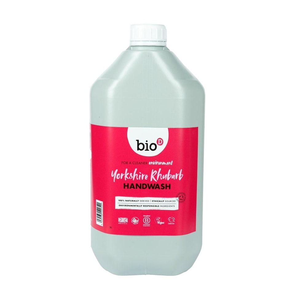 Bio-D York Rhubarb Hand Wash 5 Litre