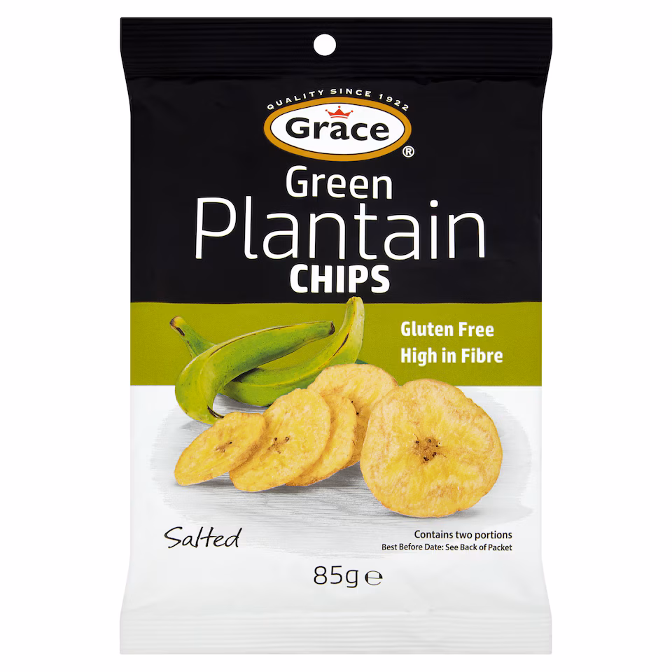 Grace Green Plantain Chips Salted 85G