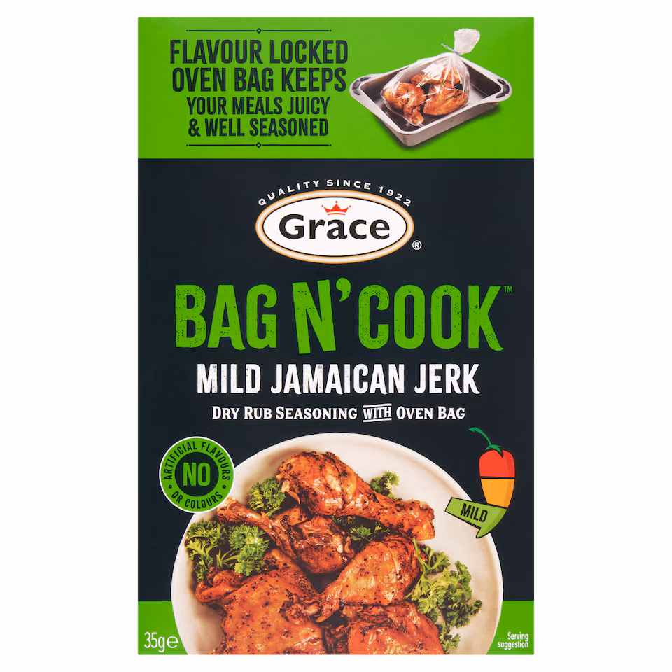 Grace Bag N' Cook Mild Jerk Seasoning 35G