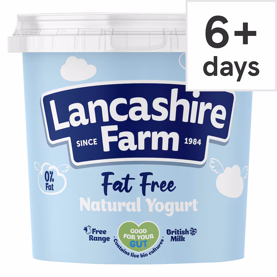 Lancashire Farm Fat Free Natural Yogurt 1kg