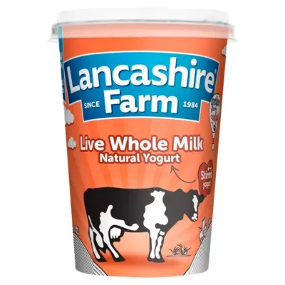 Lancashire Farm Traditional Live Whole Milk Natural Yogurt 470g