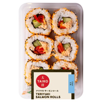 Taiko Teriyaki Salmon Rolls