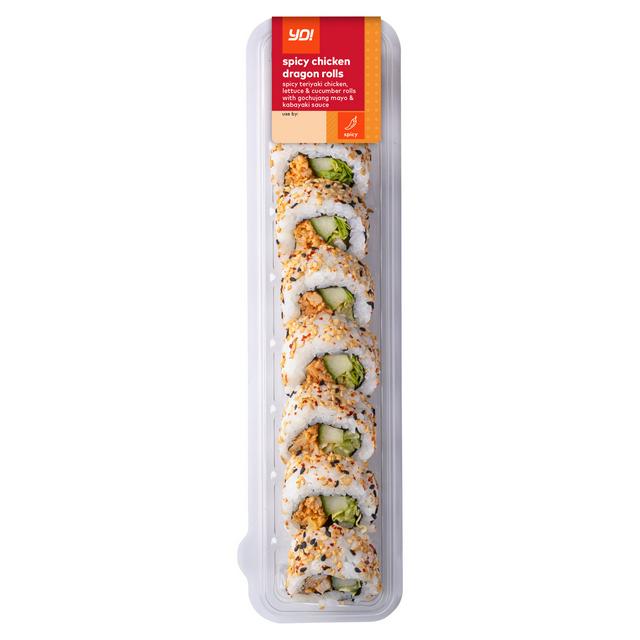 YO! Spicy Chicken Dragon Rolls 215g
