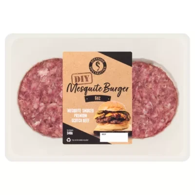 Speyside Specialities Diy Mesquite Smoked Premium Scotch Beef Burger 340g