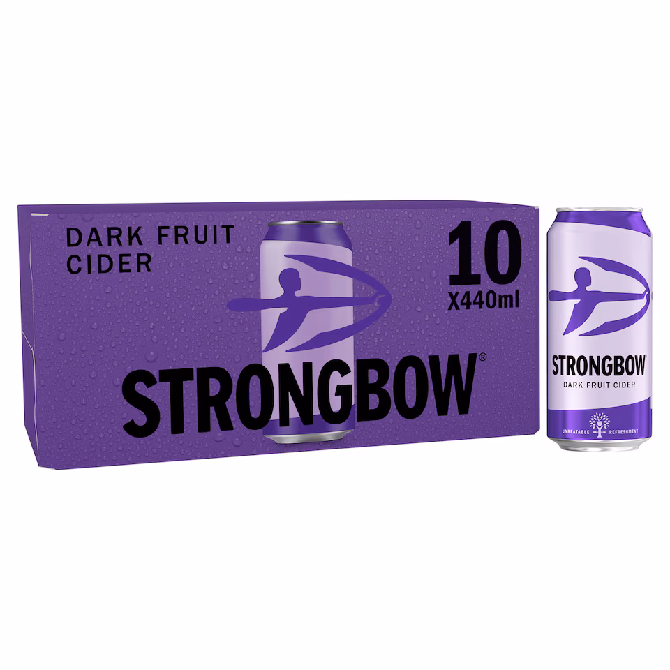 Strongbow Dark Fruit Cider Can 10x440ml