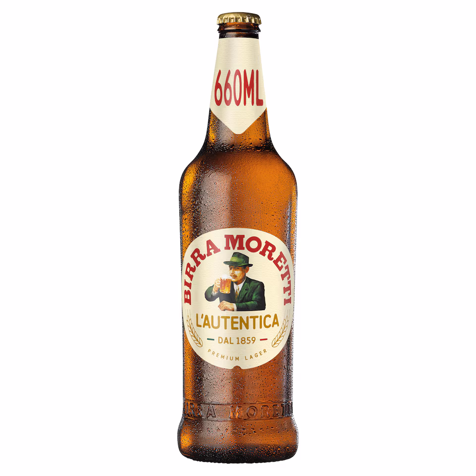 Birra Moretti Premium Lager Beer Bottle 660ml