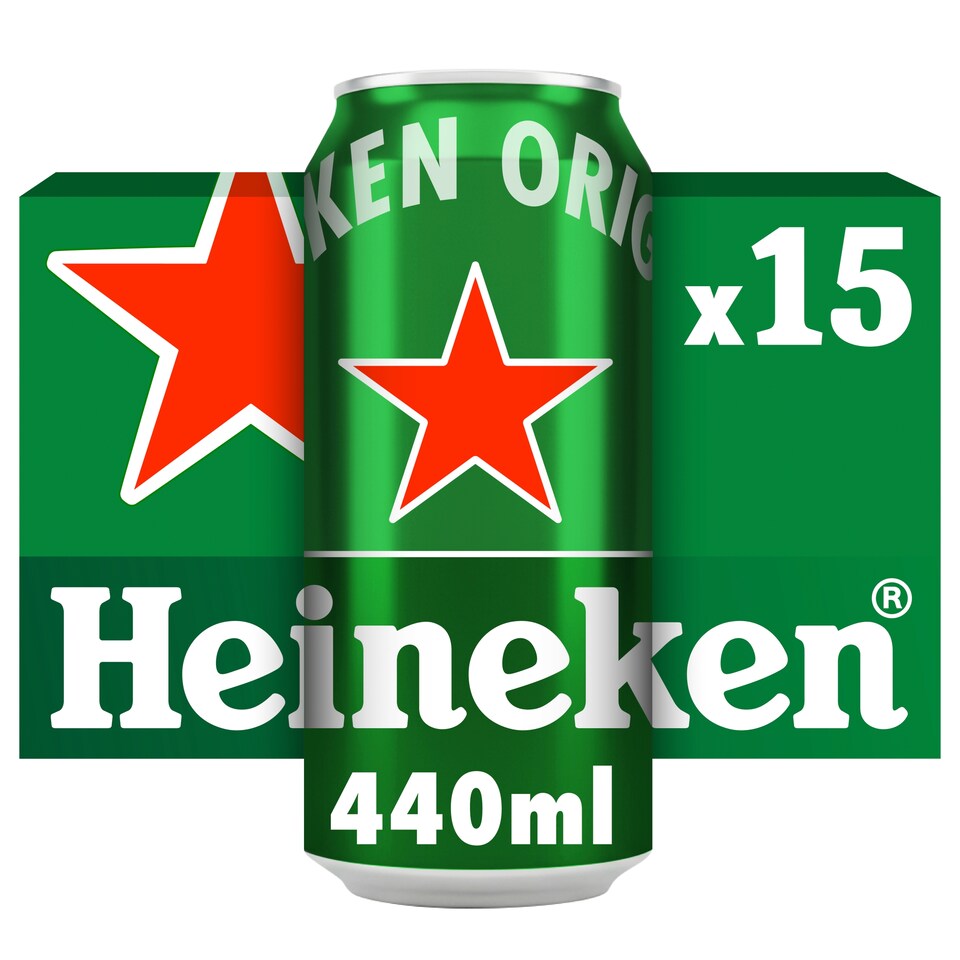 Heineken Lager Beer Can 15x440ml