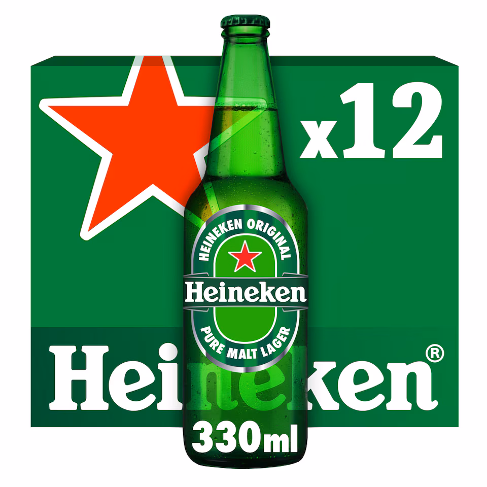 Heineken Lager Beer Bottle 12x330ml