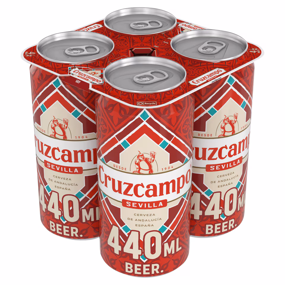 Cruzcampo Sevilla Lager Beer 4X440ml