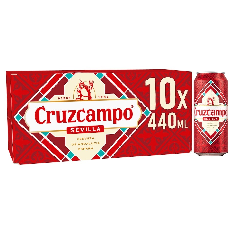 Cruzcampo Sevilla Lager Beer 10X440ml