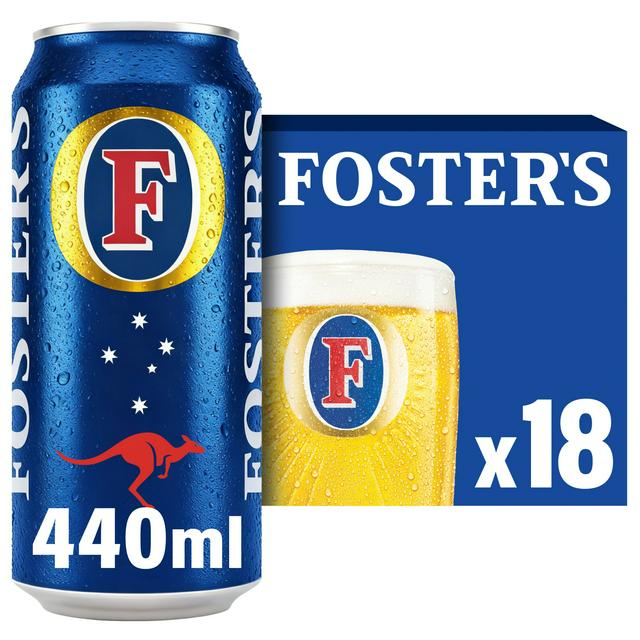 Foster's Lager Beer Cans 18x440ml