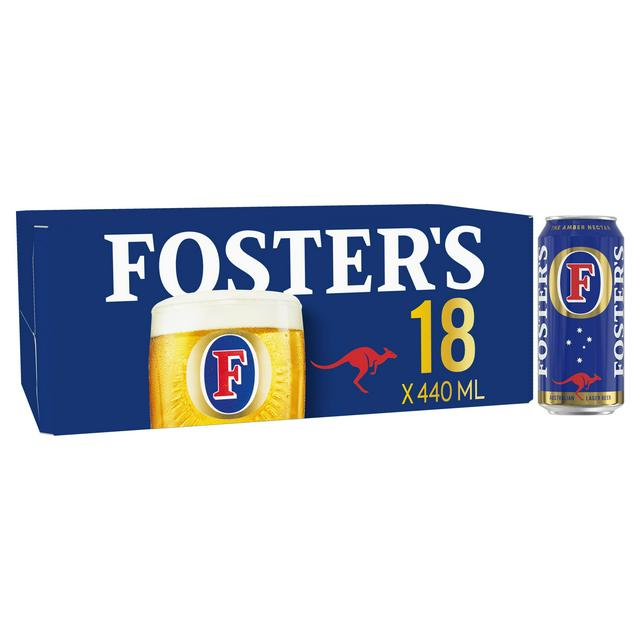 Foster's Lager Beer Cans 18x440ml