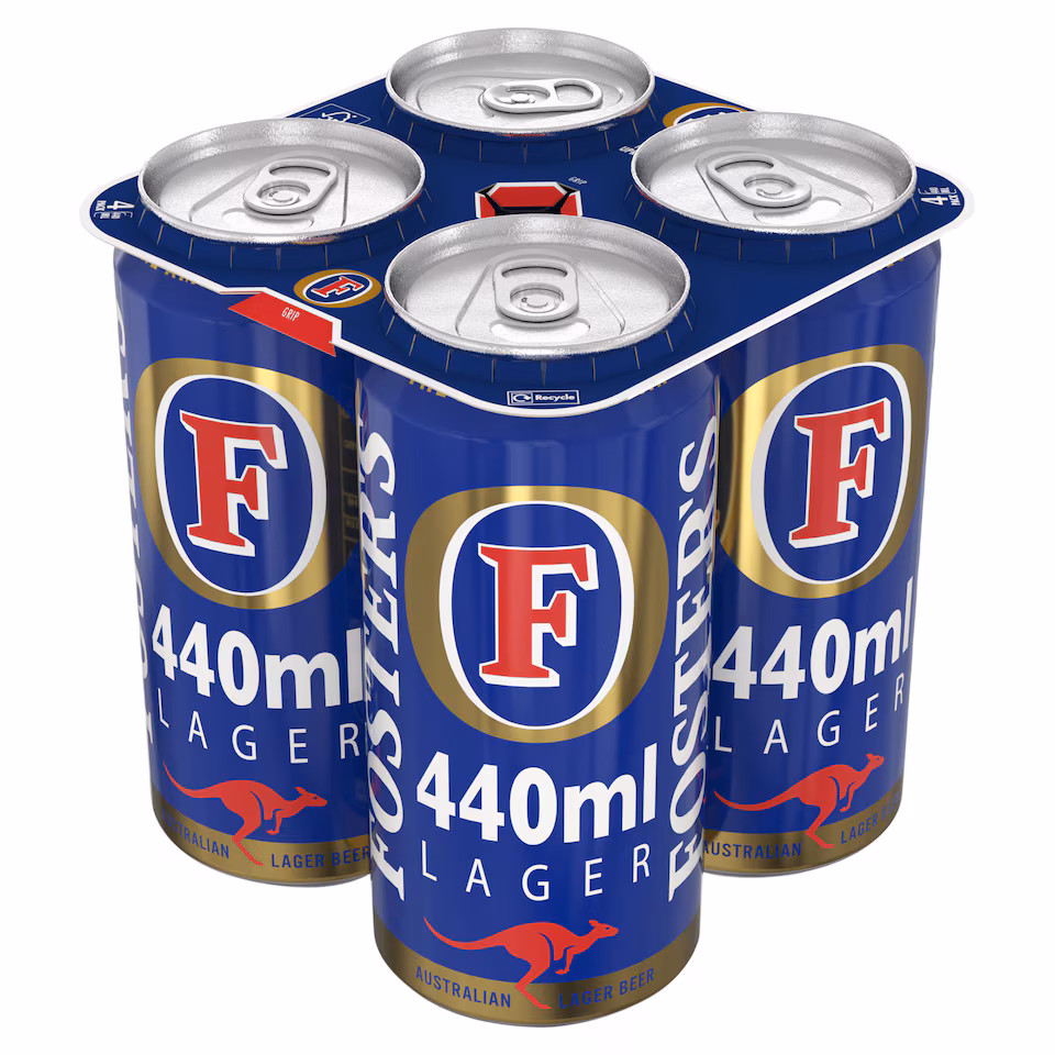 Foster's Lager Beer Can 4x440ml