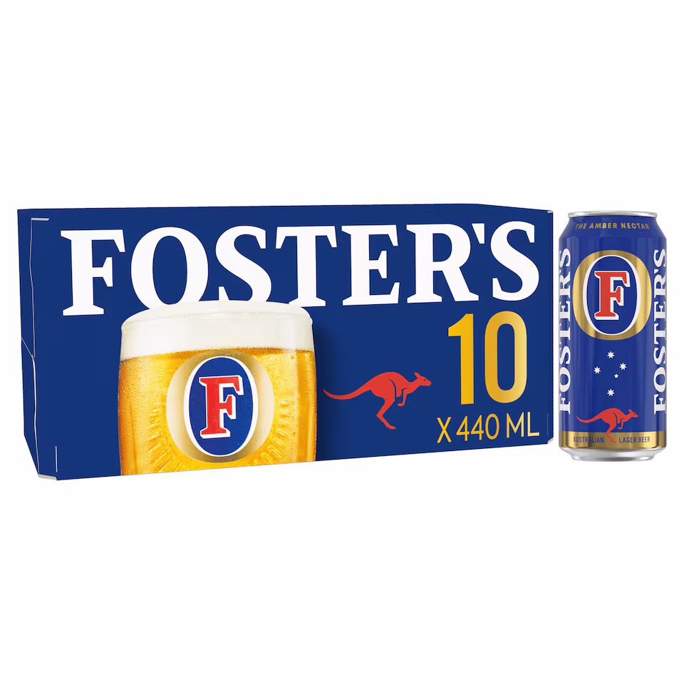 Foster's Lager Beer Can 10x440ml