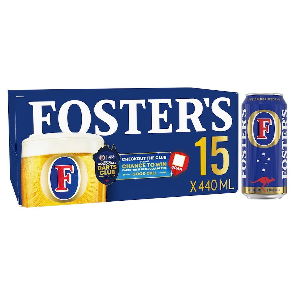 Foster's Lager Beer Can 18x440ml