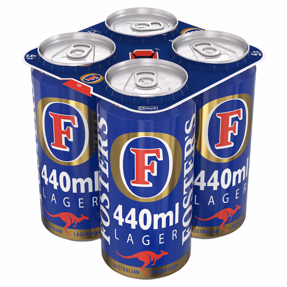 Foster's Lager Beer Can 4x440ml