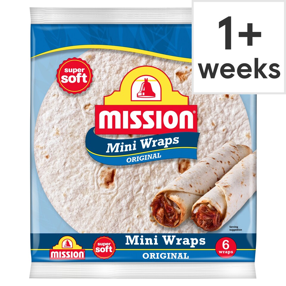 Mission Mini Original Tortilla Wraps 6 Pack