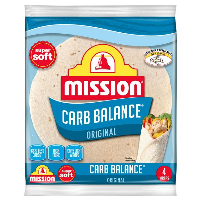 Mission Carb Balance Original Wraps x4 200g