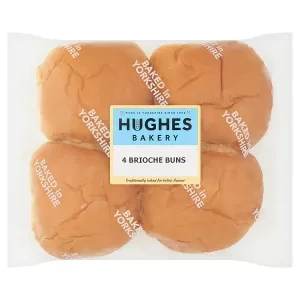 Hughes Bakery 4 Brioche Buns