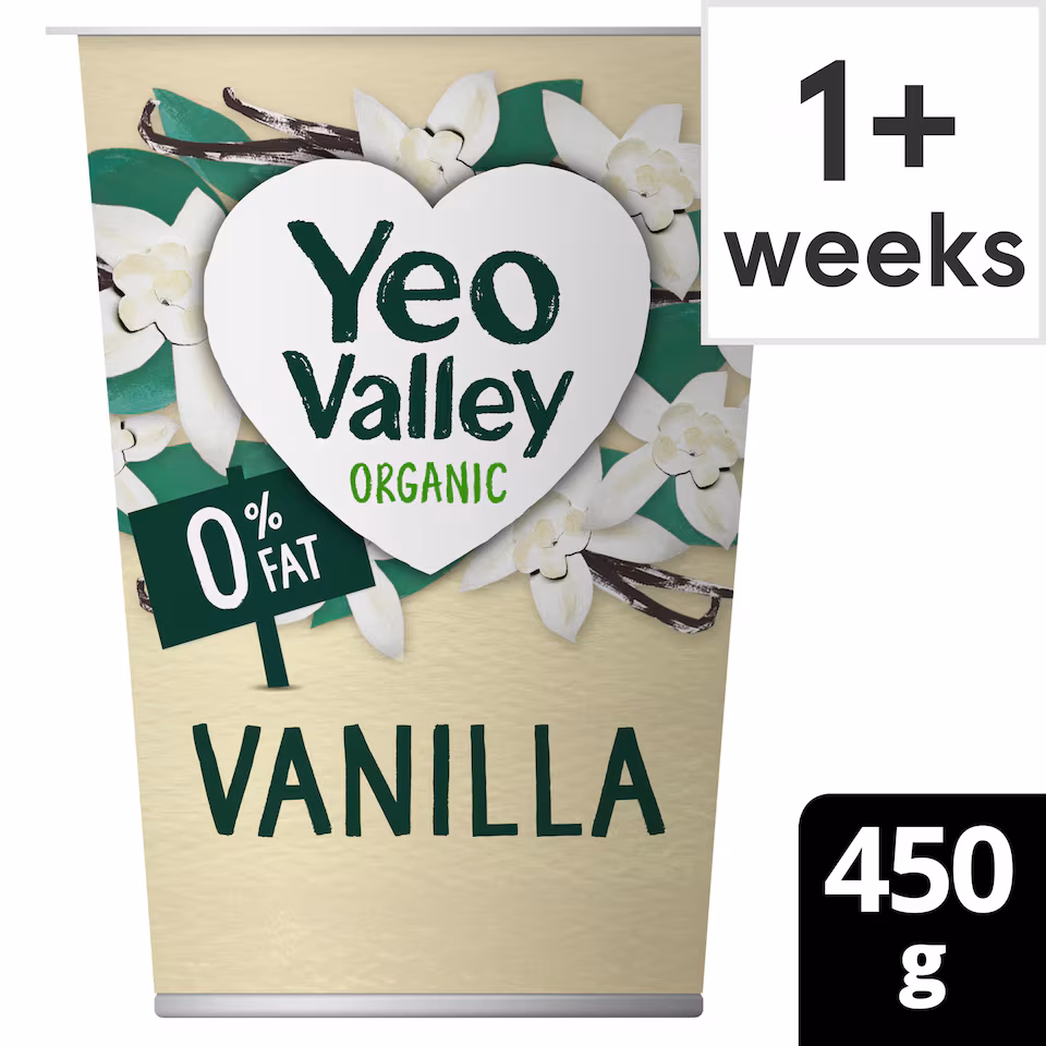 Yeo Valley 0% Fat Vanilla Yogurt 450G