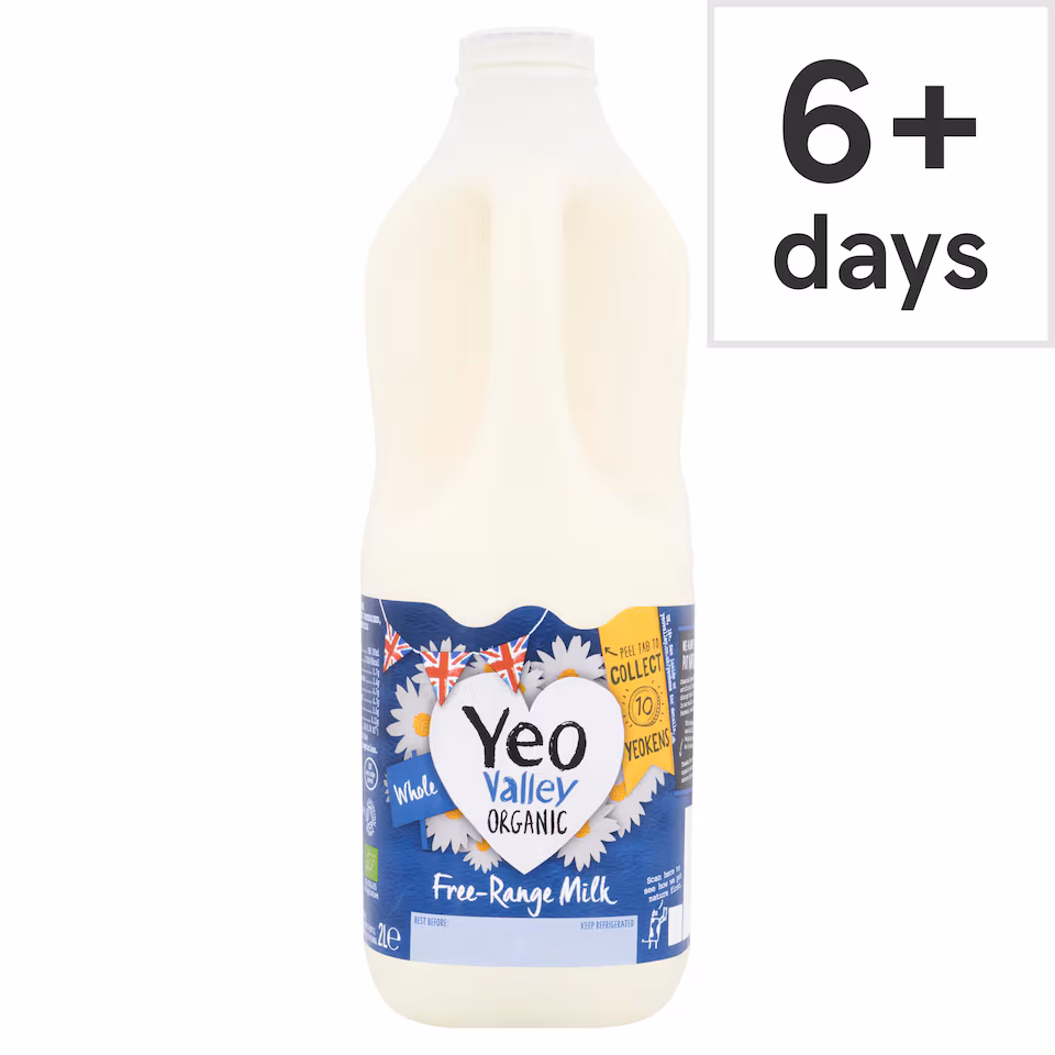 Yeo Valley Organic Fresh Whole Milk 2L