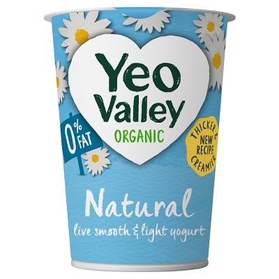Yeo Valley 0% Fat Organic Natural Yogurt